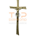 KRZYŻ Z WIZERUNKIEM MOSIĘŻNY SZABLA ZŁOTY