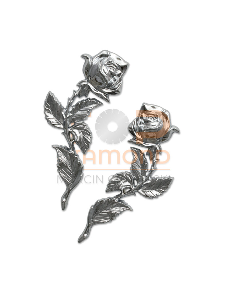 RÓŻA MOSIĘŻNA 24cm CHROM