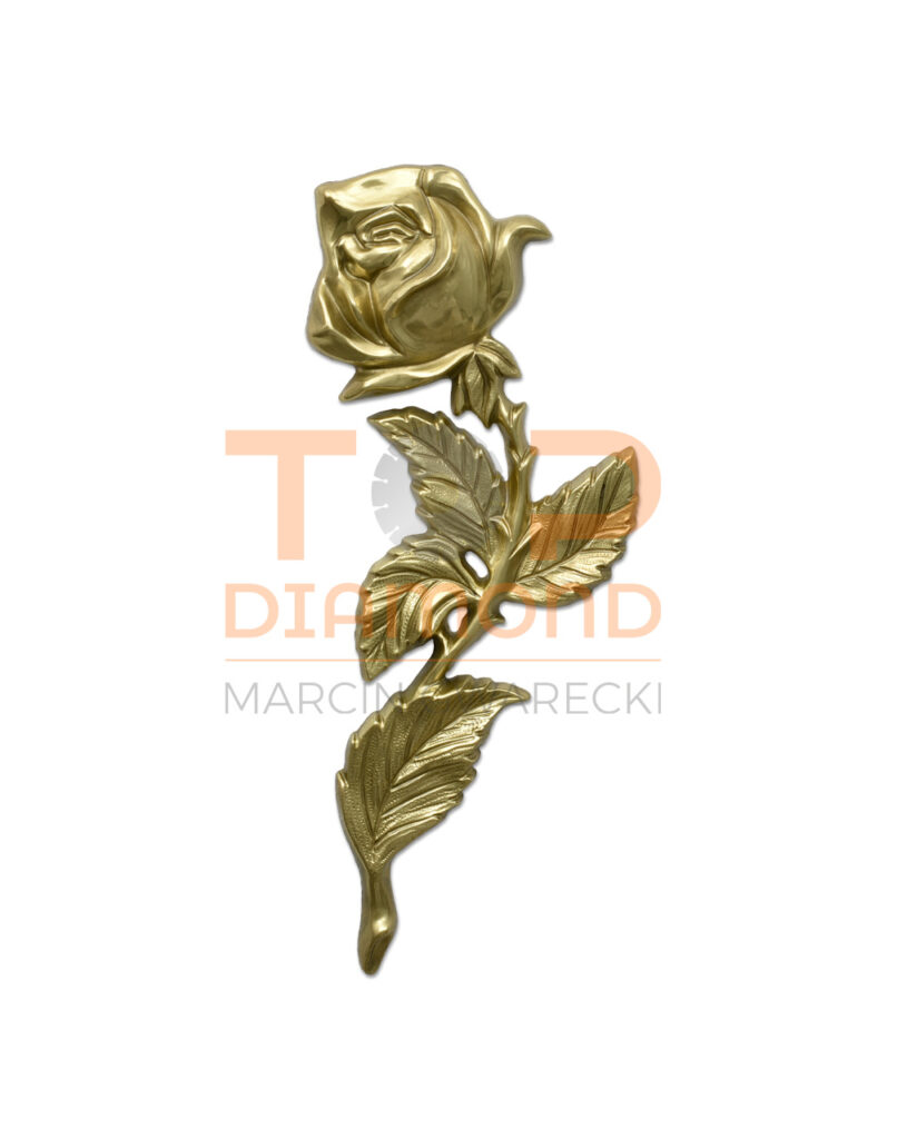 RÓŻA MOSIĘŻNA 24cm ZŁOTA