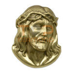 GŁOWA JEZUSA MAŁA ZŁOTA/ CHROM