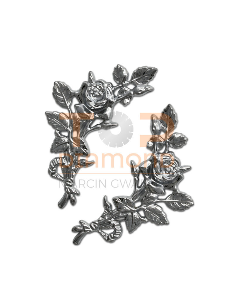 RÓŻA MOSIĘŻNA BUKIECIK 18cm CHROM