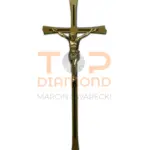 POL KRZYŻ PROSTY ZŁOTY 45cm BEZ RÓŻY