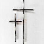 KRZYŻ BEZ PASYJKI ZE STALI NIERDZEWNEJ  20/25/30/35 cm