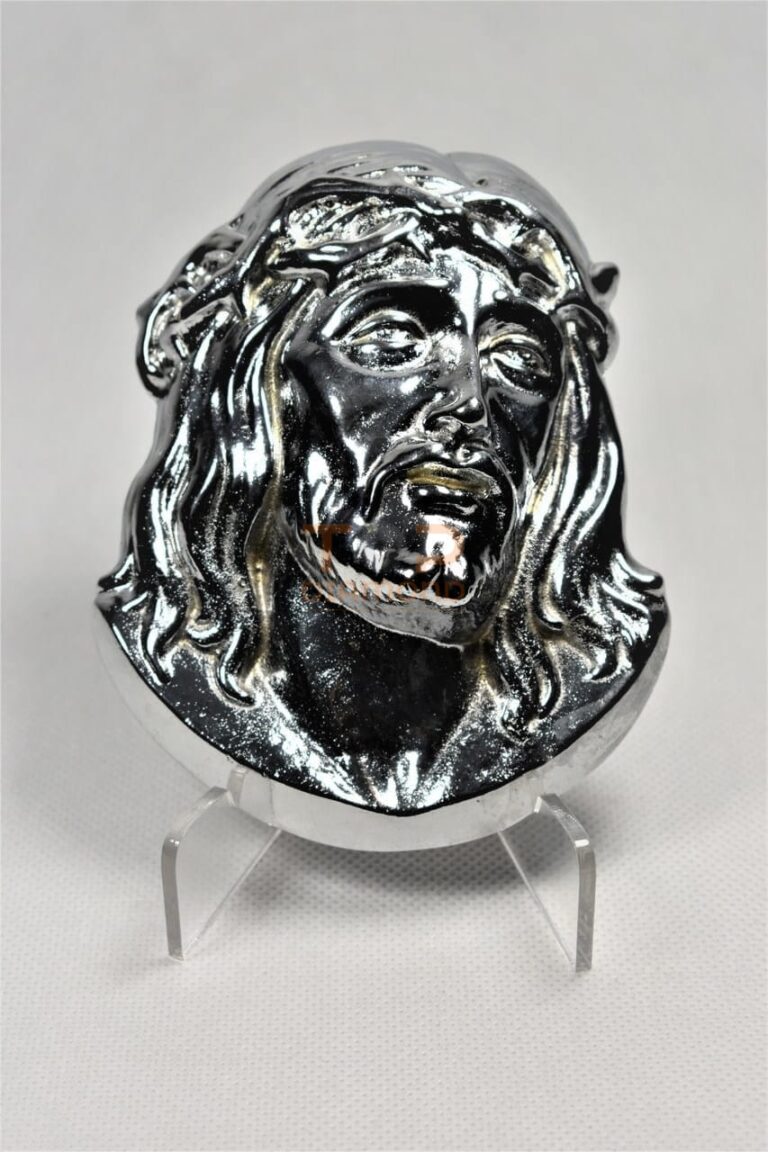 GŁOWA MAŁA CHROMOWANA  13x10 cm