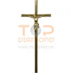 KOZ KRZYŻ Z KORONKĄ JASNY PLECIONKA 50cm