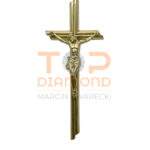 KRZYŻ Z PASYJKĄ ZŁOTY  55cm