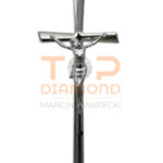 KRZYŻ SA WYPUKŁY ZAOKRĄGLONY CHROM