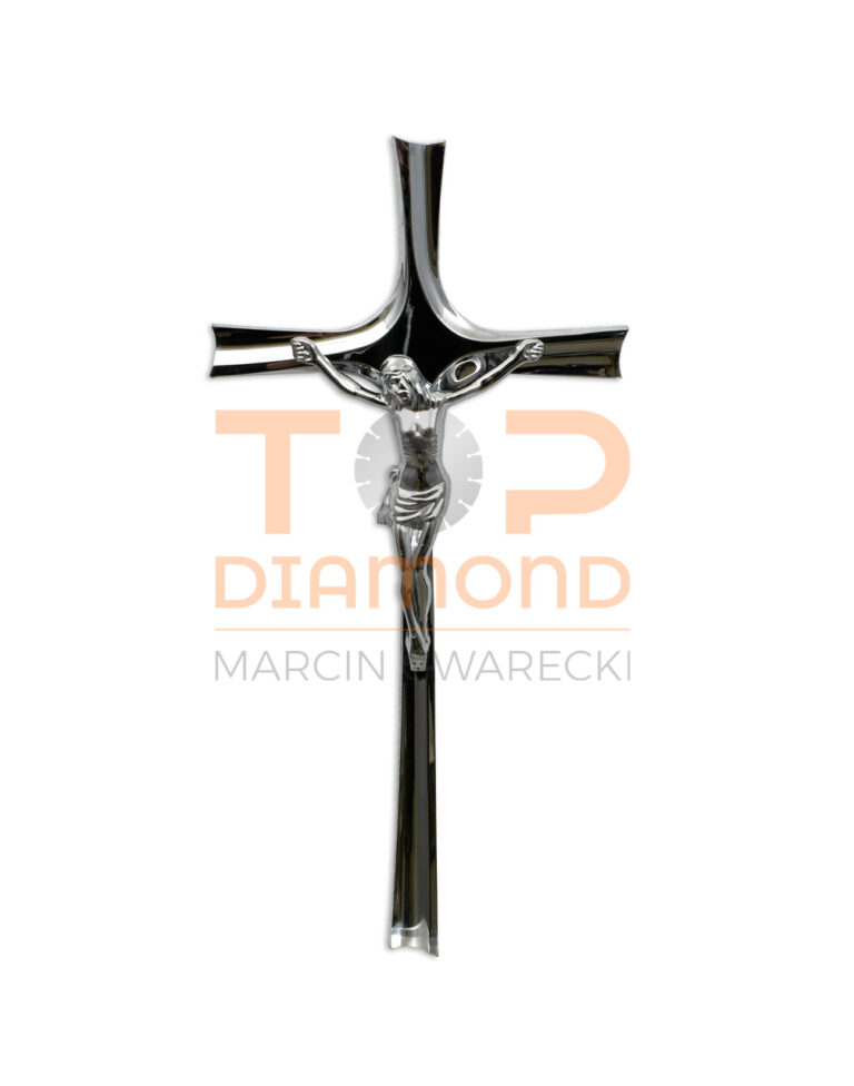 KRZYŻ Z WIZERUNKIEM MOSIĘŻNY ŚMIGŁO CHROM