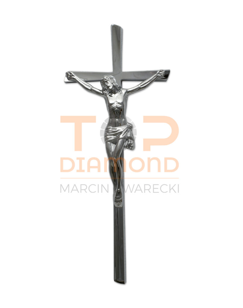 KRZYŻ Z WIZERUNKIEM MOSIĘŻNY MUNDIAL CHROM