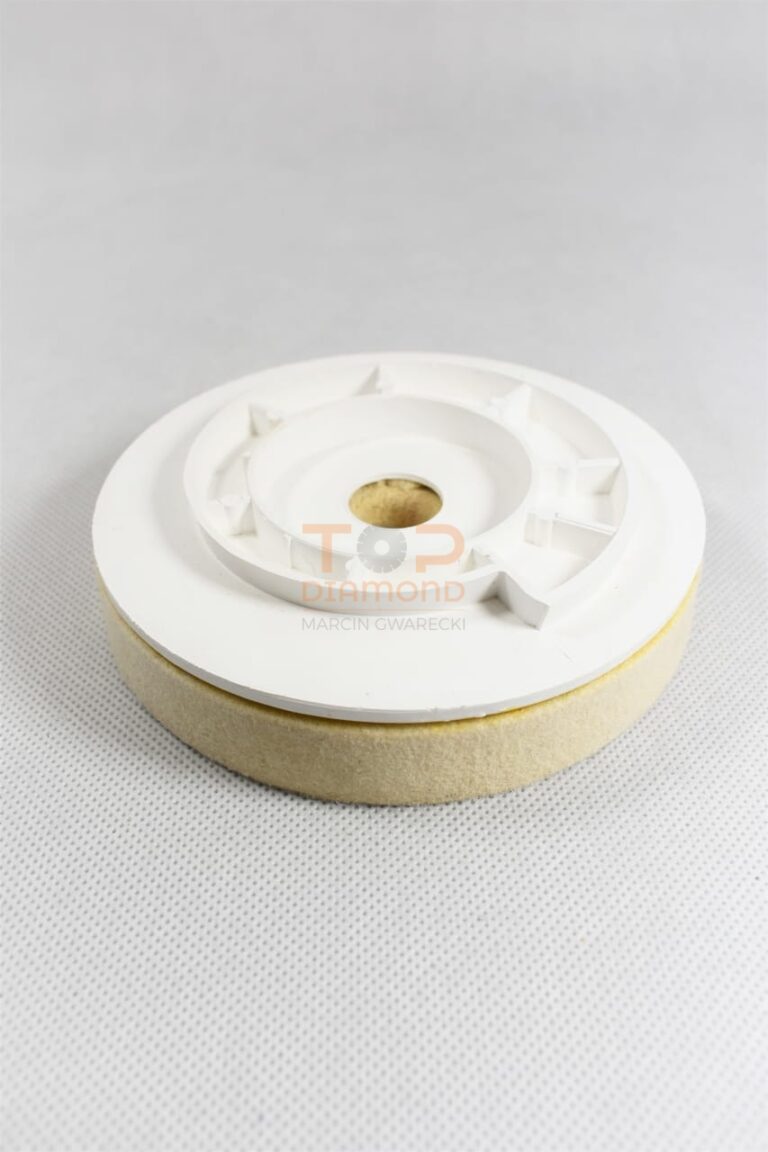 FILC POLERSKI KRĄŻEK 130x20mm 0.56g/cm3 UCHWYT + OTWÓR