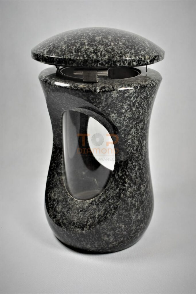 LAMPION GRANITOWY OWALNY