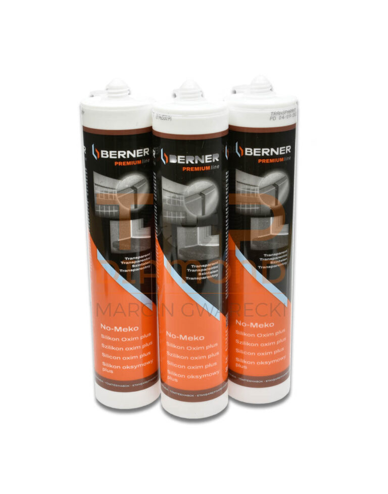 BERNER SILIKON OKSYMOWY PREMIUM 310ml CZARNY / BEZBARWNY