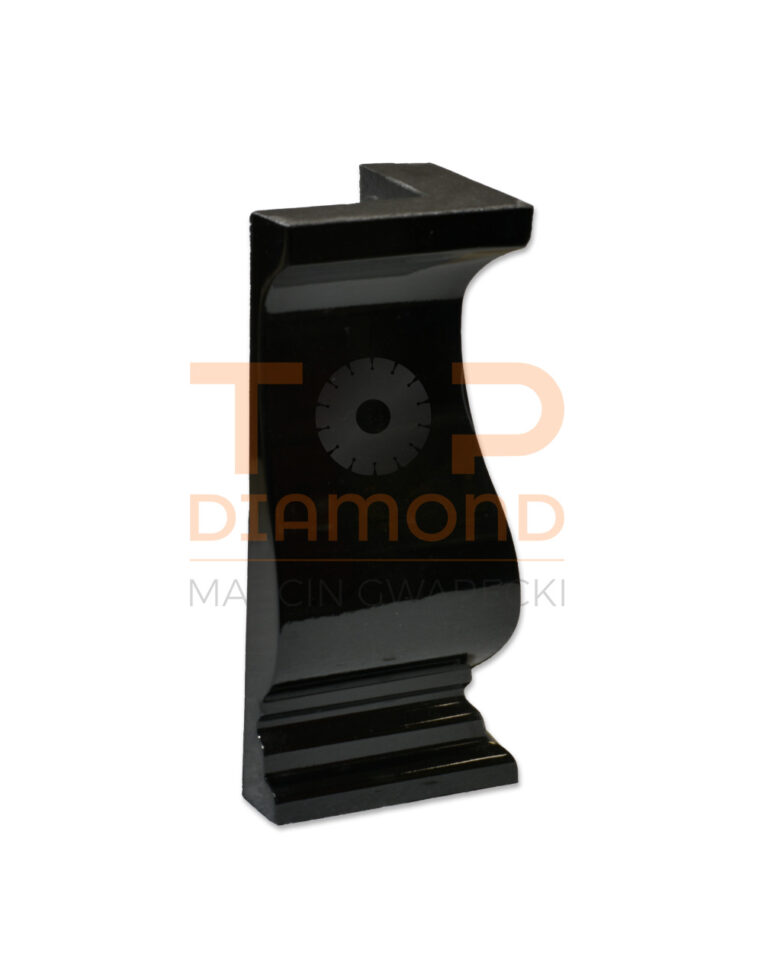 NAROŻNIK Z ŻYWICY FORTEPIAN CZARNY