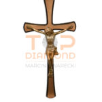 KRZYŻ Z WIZERUNKIEM MOSIĘŻNY BRĄZ 40cm - DUŻY WIZERUNEK