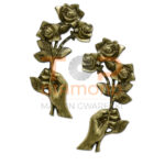 RÓŻA MOSIĘŻNA Z RĘKĄ ZŁOTA