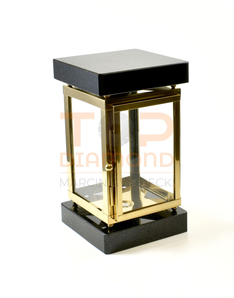 LAMPION LK KWADRATOWY+JASNE ZŁOTO+SZWED