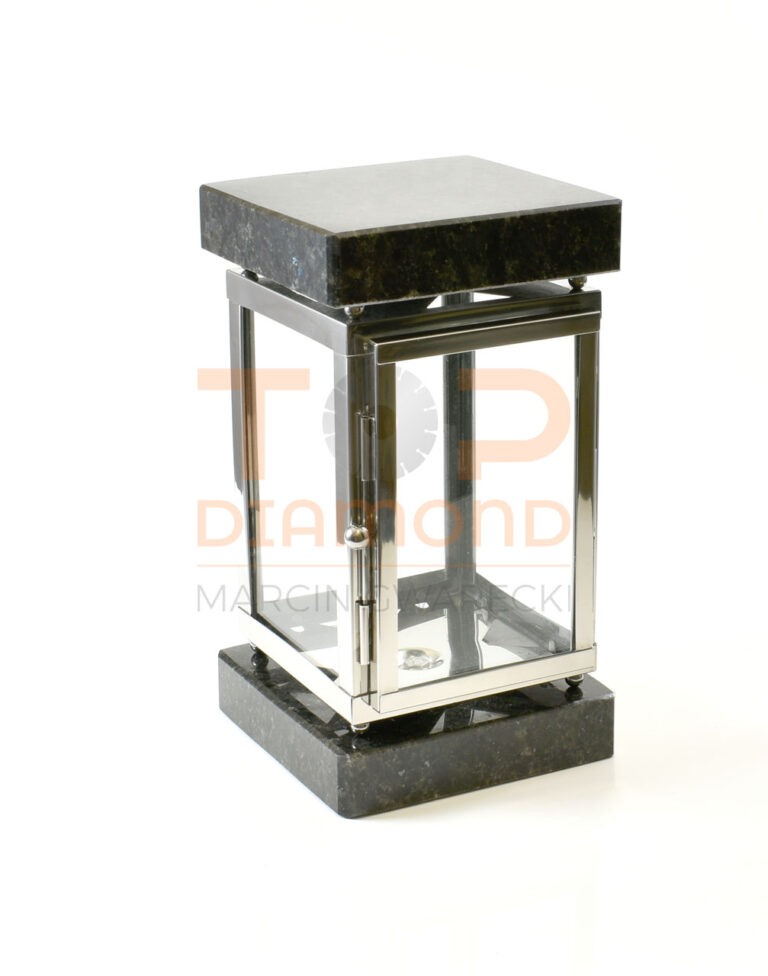 LAMPION LK KWADRATOWY+SREBRO+BLUE NIGHT