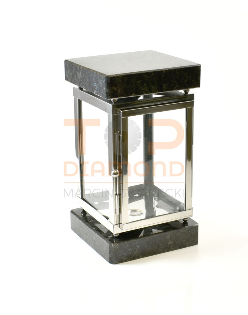 LAMPION LK KWADRATOWY+SREBRO+BLUE NIGHT