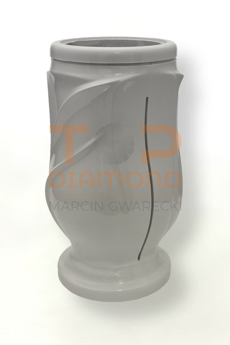 WAZON Z ŻYWICY MROZOODPORNY BIAŁY