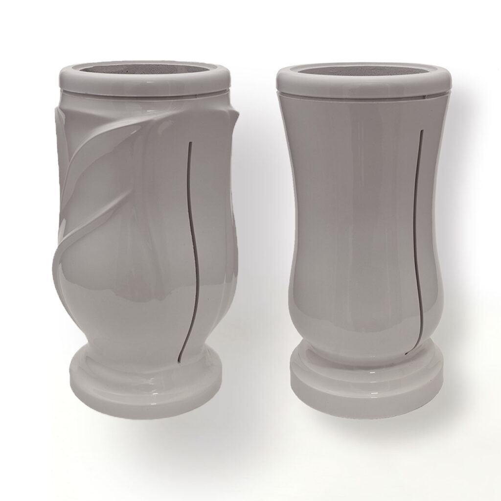 WAZON Z ŻYWICY MROZOODPORNY BIAŁY