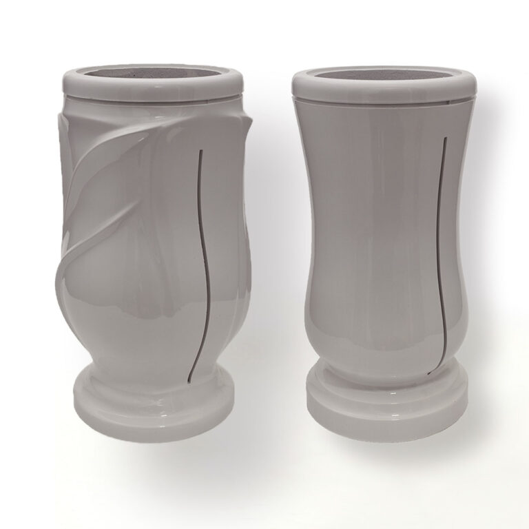 WAZON Z ŻYWICY MROZOODPORNY BIAŁY