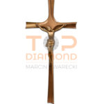 KRZYŻ Z WIZERUNKIEM MOSIĘŻNY ŚMIGŁO F13 BRĄZ - 40 cm Z WIZERUNKIEM