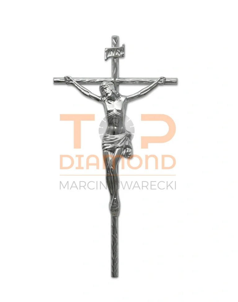 KRZYŻ MOSIĘŻNY "DRZEWKO INRI" CHROM