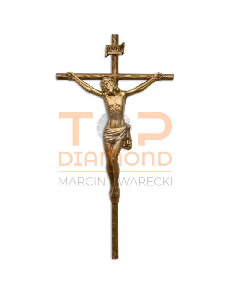 KRZYŻ MOSIĘŻNY "DRZEWKO INRI" BRĄZ