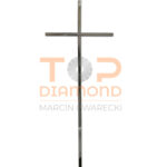 KRZYŻ ZE STALI NIERDZEWNEJ KWADRAT 10x10mm - 60 cm BEZ WIZERUNKU