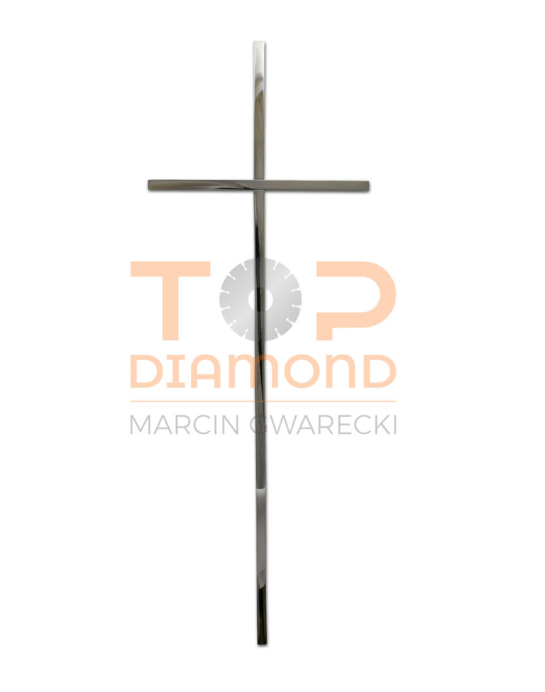 KRZYŻ ZE STALI NIERDZEWNEJ KWADRAT 10x10mm - 60 cm BEZ WIZERUNKU