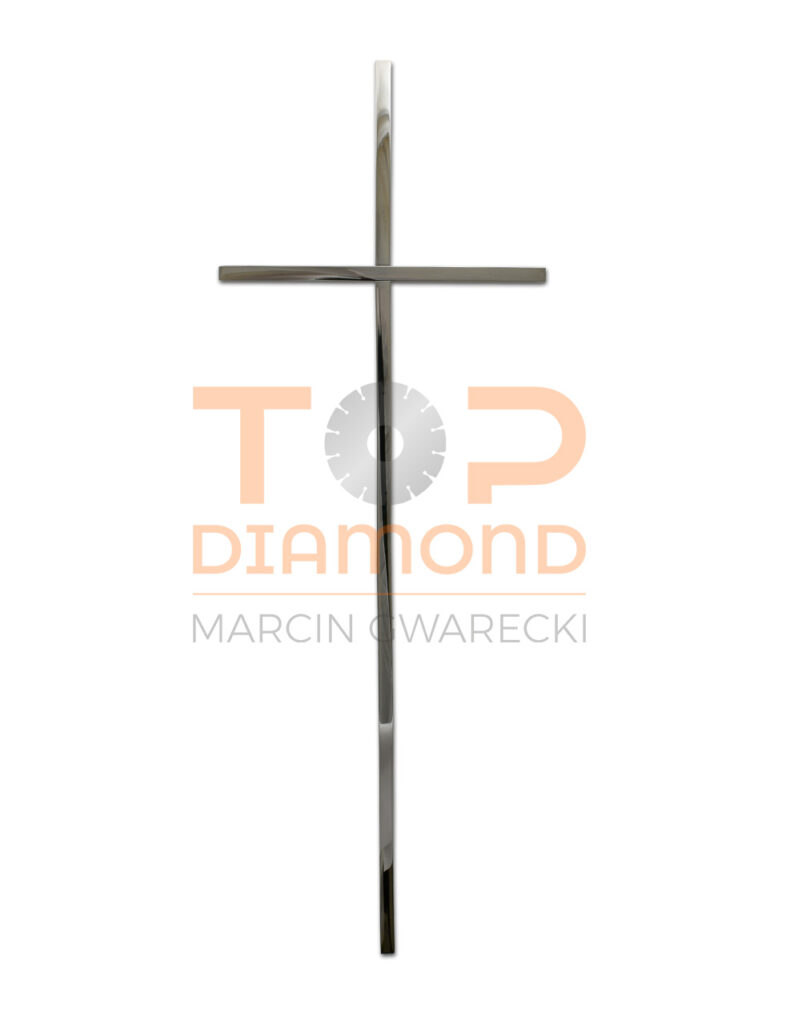 KRZYŻ ZE STALI NIERDZEWNEJ KWADRAT 10x10mm - 60 cm BEZ WIZERUNKU