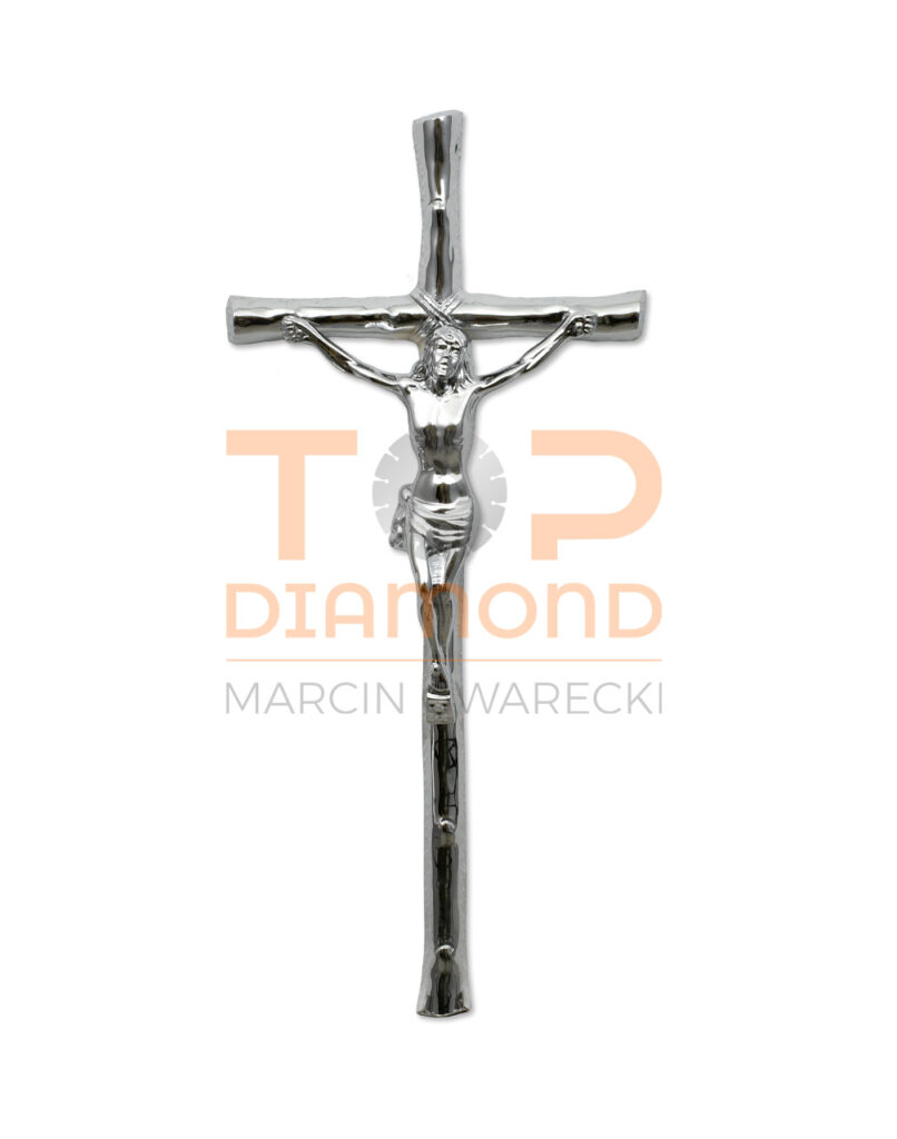 KRZYŻ MOSIĘŻNY ZE WZOREM DRZEWKA CHROM