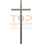 KRZYŻ ZE STALI NIERDZEWNEJ RURKA BEZ WIZERUNKU