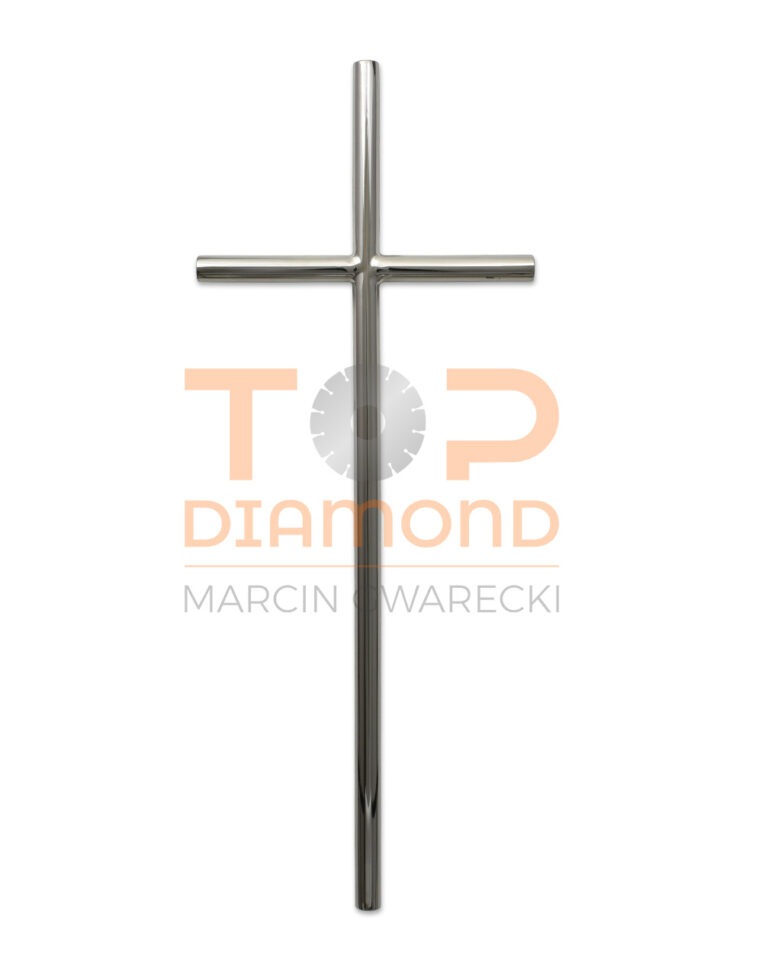 KRZYŻ ZE STALI NIERDZEWNEJ RURKA BEZ WIZERUNKU