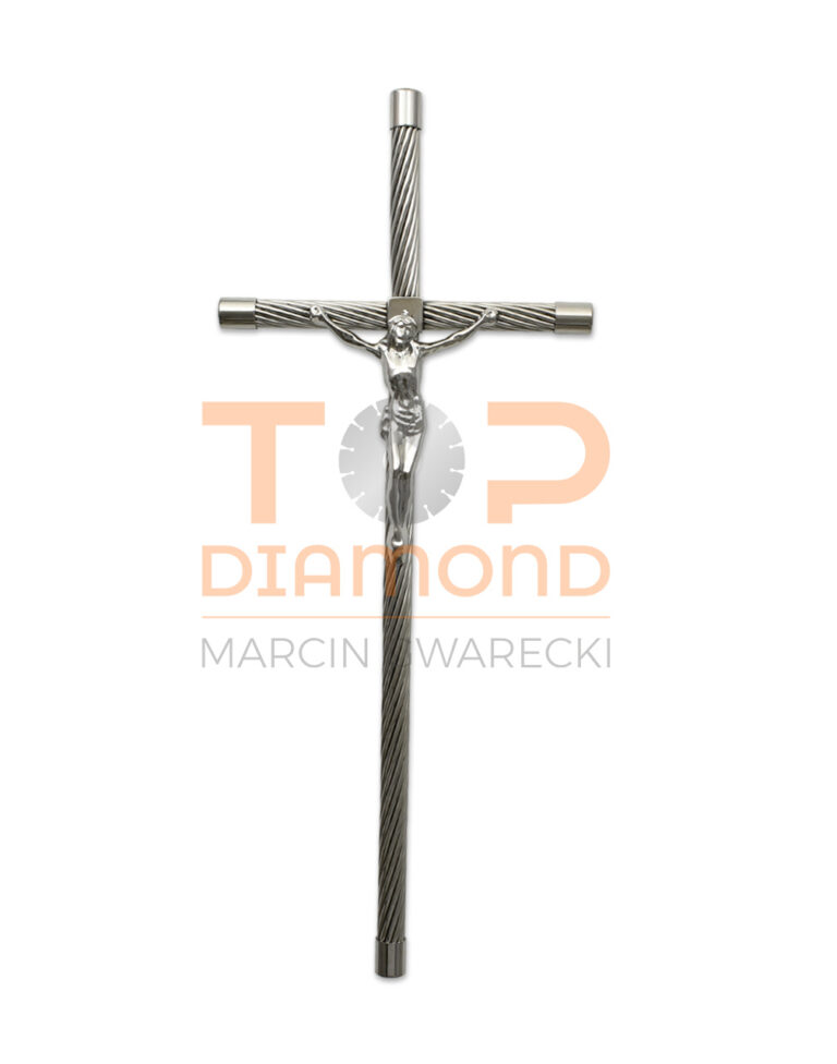 KRZYŻ ZE STALI NIERDZEWNEJ KRĘCONY