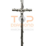KRZYŻ ZE STALI NIERDZEWNEJ LINA