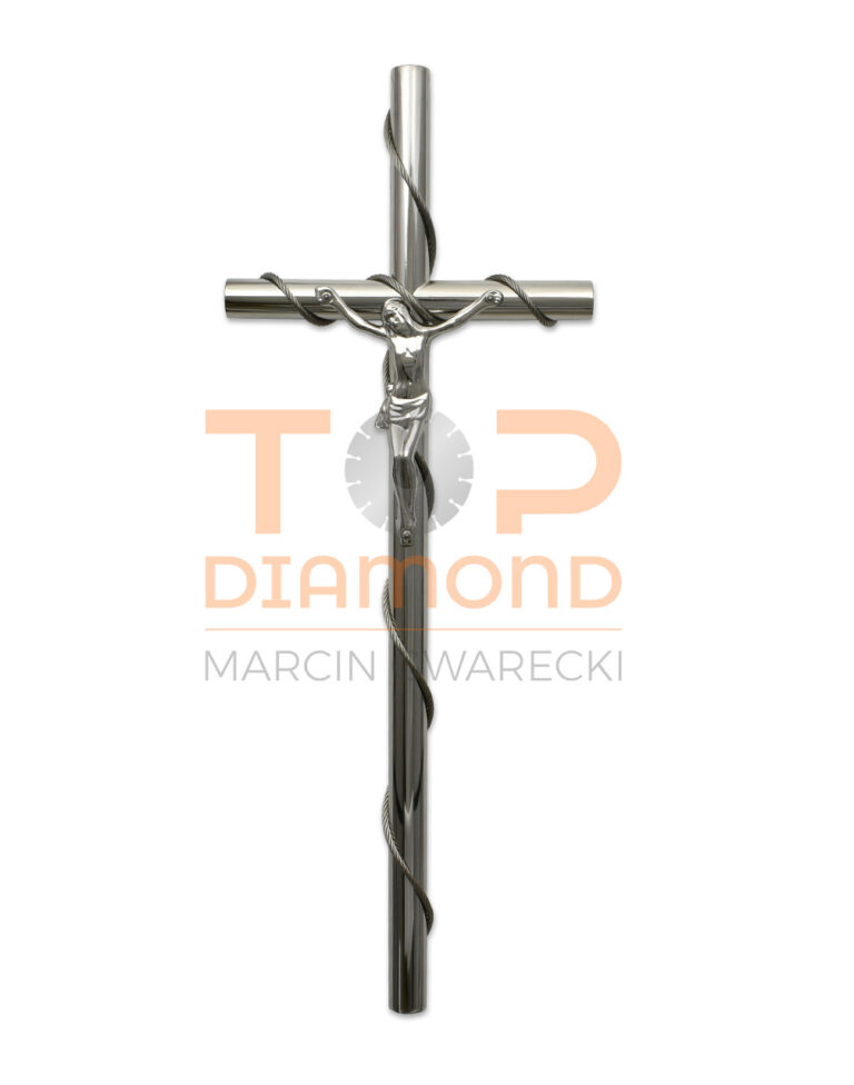 KRZYŻ ZE STALI NIERDZEWNEJ LINA
