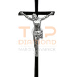 KRZYŻ Z WIZERUNKIEM MOSIĘŻNY MUNDIAL 50cm CZARNY/BRĄZ