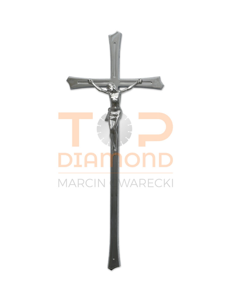 KRZYŻ Z WIZERUNKIEM MOSIĘŻNY CHROM