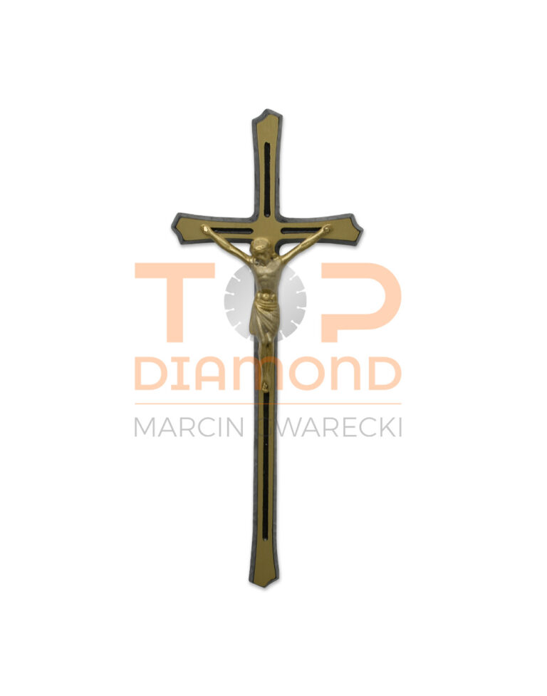 KRZYŻ Z WIZERUNKIEM MOSIĘŻNY ZŁOTY