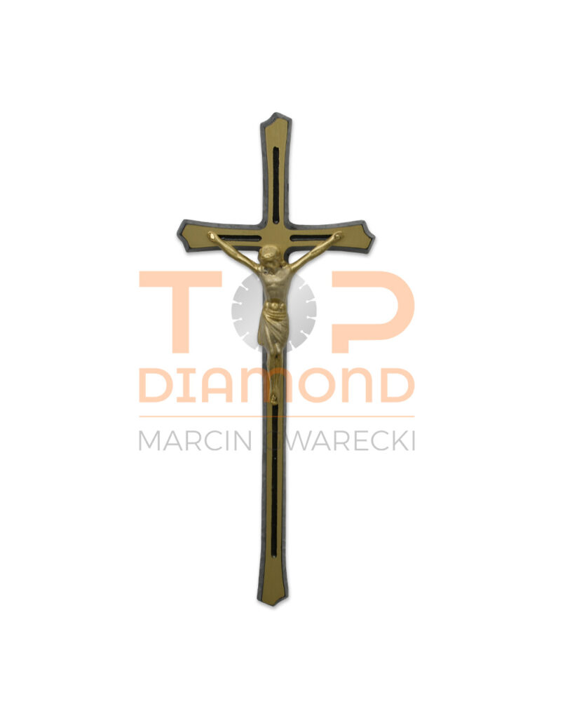 KRZYŻ Z WIZERUNKIEM MOSIĘŻNY ZŁOTY
