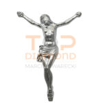 WIZERUNEK CHRYSTUSA MOSIĘŻNY CHROM - 34 cm