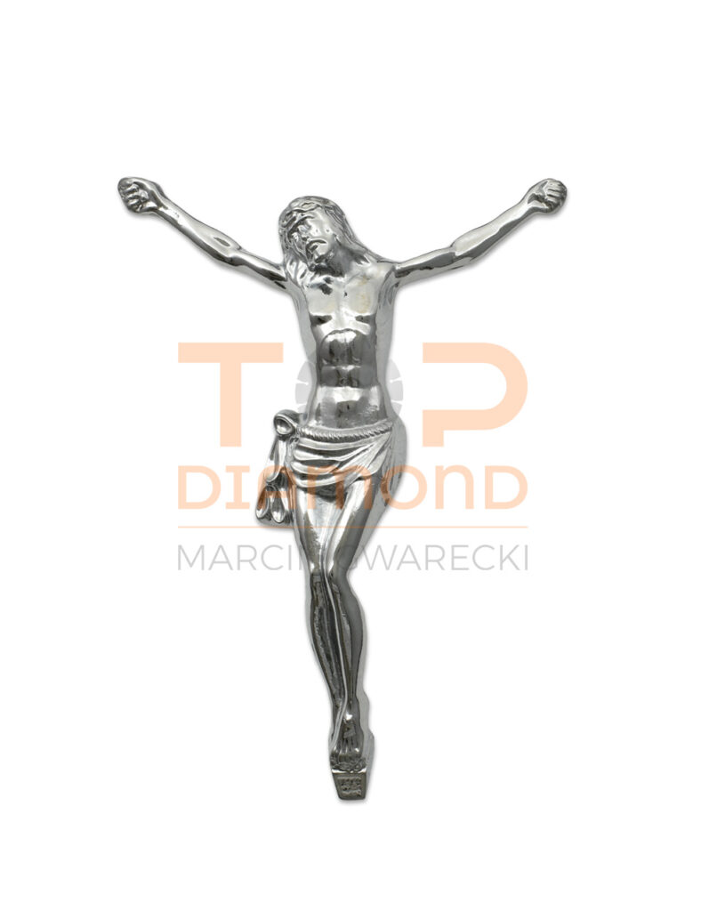 WIZERUNEK CHRYSTUSA MOSIĘŻNY CHROM - 34 cm