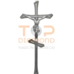 KRZYŻ Z WIZERUNKIEM MOSIĘŻNY PRAWOSŁAWNY CHROM