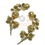 RÓŻA MOSIĘŻNA PRZESTRZENNA 28,5cm ZŁOTY