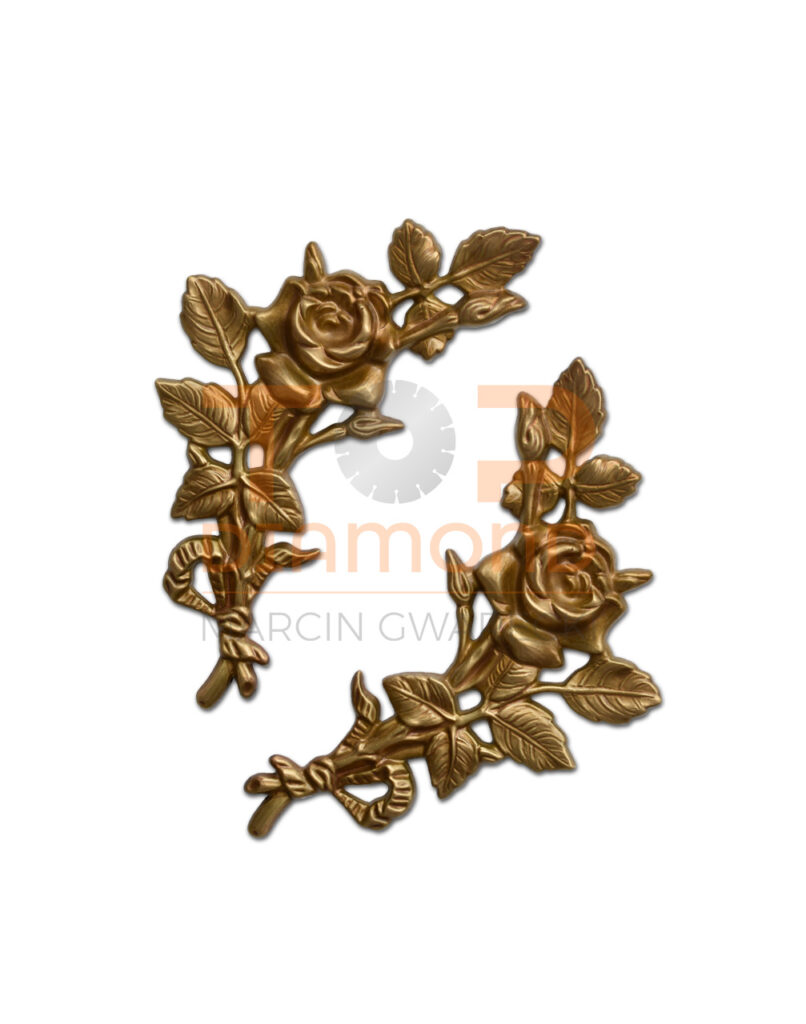 RÓŻA MOSIĘŻNA BUKIECIK 18cm BRĄZ