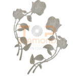 RÓŻA ZE STALI NIERDZEWNEJ 25cm