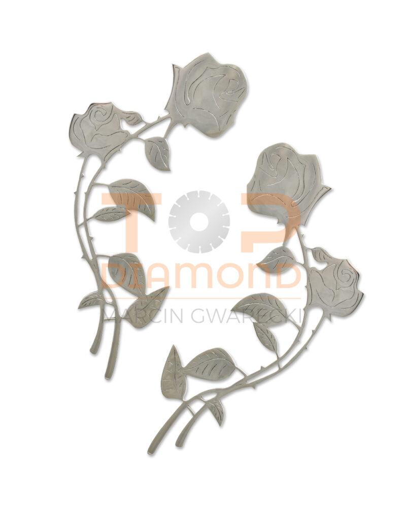 RÓŻA ZE STALI NIERDZEWNEJ 25cm