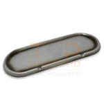 PODSTAWKA POD ZNICZ Z ŻYWICY PROSTOKĄTNA / OWALNA SREBRNA