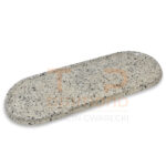 PODSTAWKA POD ZNICZ Z ŻYWICY PROSTOKĄTNA/OWALNA JASNA